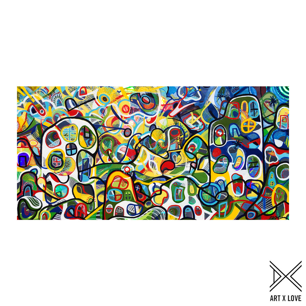 AWESOMETOWN // How and where will people live in the future? What will stick figures be doing 500 years from now? These were some of the questions on Mac's mind when he created "Awesometown" in 2006. Inspired by the art of Friedensreich Hundertwasser and… instagr.am/p/CsCPpM4hdD9/