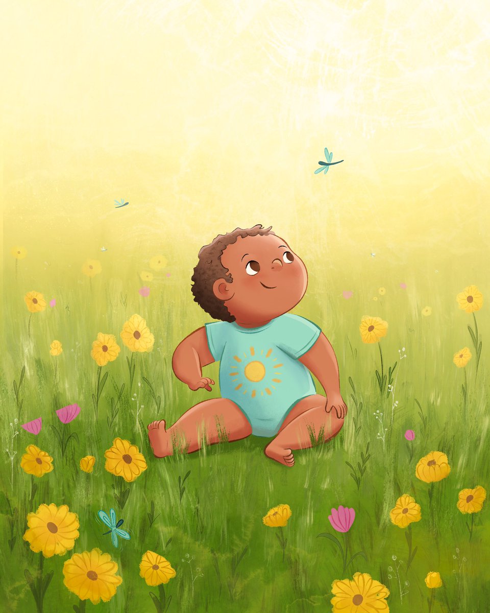 JennyAbooks's tweet photo. A little late but here’s my #drawingbabiesweek sunshine baby ☀️🌻☀️ https://t.co/ZiiUBRqEDB