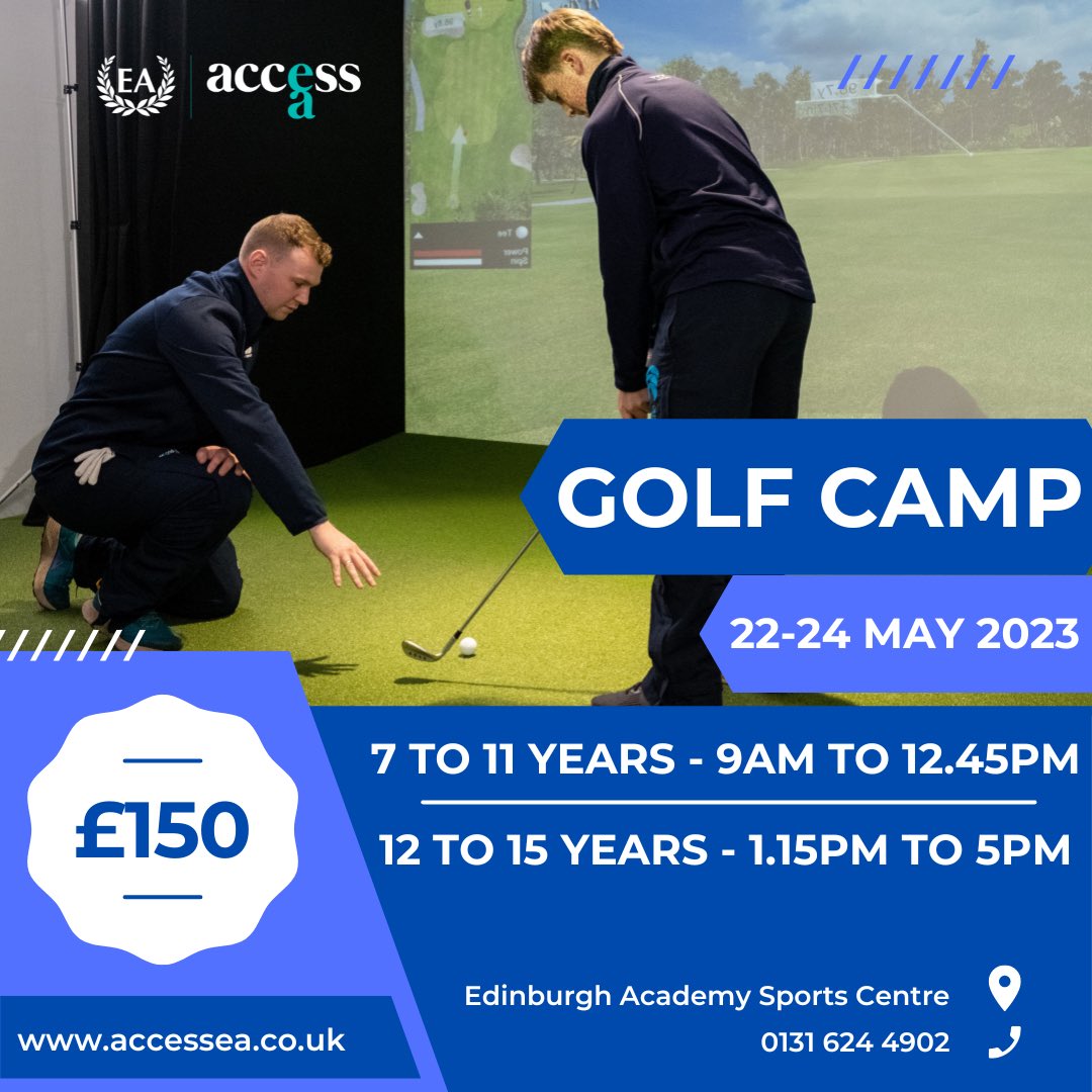 Why not join our Golf Camp this May, it’s sure to be the best by PAR!⛳️🏌️‍♂️ 

✅Run by a qualified PGA Level 1 Coach 
✅Receive your very own FootJoy Midlayer, Polo and Titleist Golf Balls 

You can book your space now at accessea.co.uk or link in our bio🔗