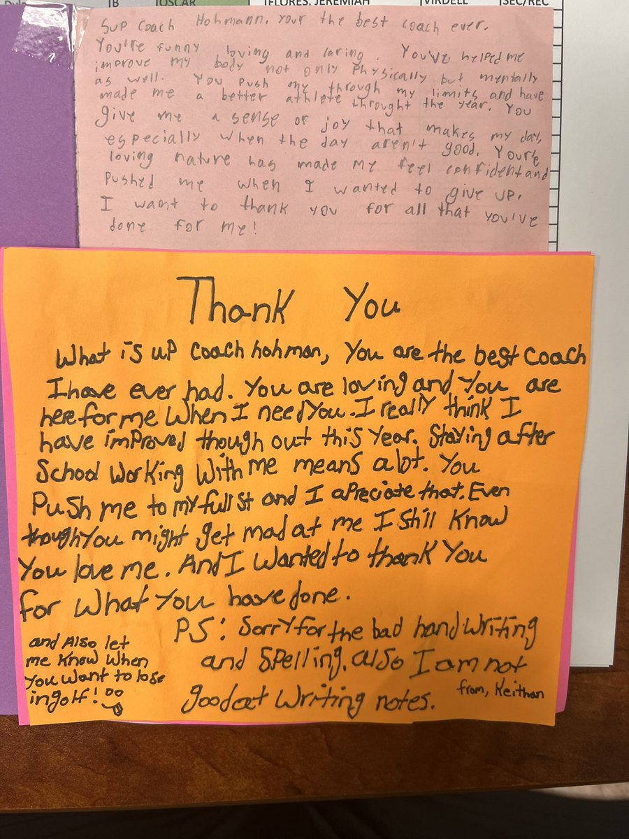 When you get things like this delivered to you; it makes what we do ALL worth it! This is what it’s all about NOT the W’s and L’s!