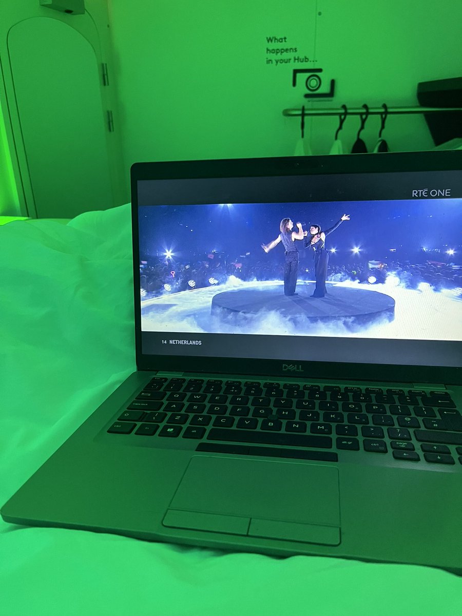 AmyHFitzpatrick's tweet photo. #EUROVISION from my box. #foresttheme. The perfect way to wind down from all the 😍 #Calicivirus2023 presentations https://t.co/xz9rlOCOXS