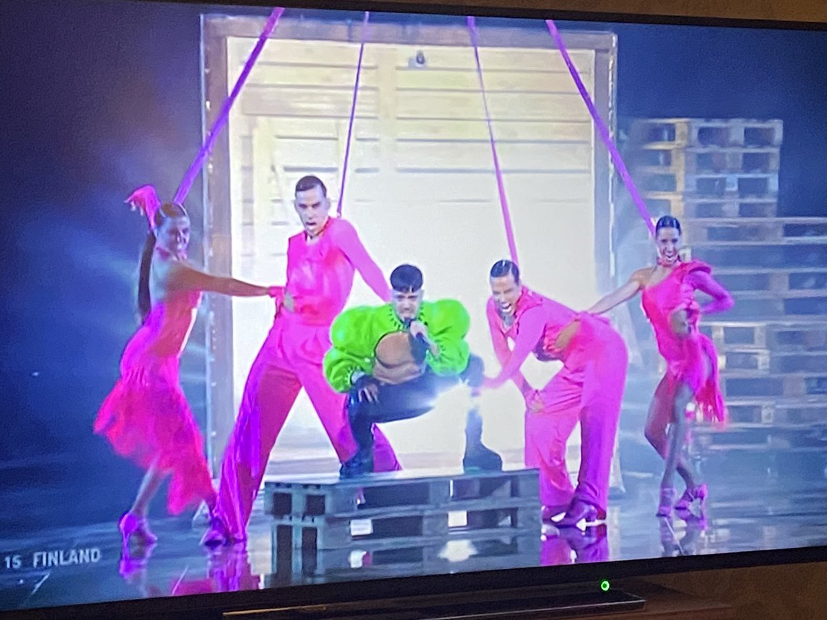 Imagine The  Very Hungry Caterpillar dropping some hard drugs. I give you…Finland. #Eurovision