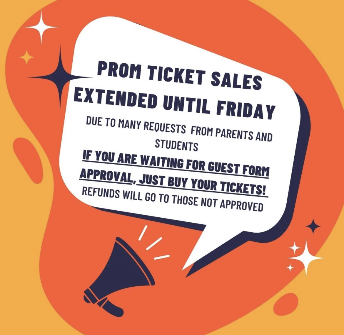 Last day to buy Prom tickets is this Friday! (5/12)