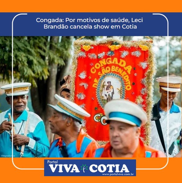 portal_viva's tweet photo. Congada: Por motivos de saúde, Leci Brandão cancela show em Cotia. Artista faria a sua apresentação no encerramento da Festa da Congada de Cotia no domingo (14/05), às 22h. Saiba mais em https://t.co/ch4ildWRue #congada #cotia #portalviva #cultura #lecibrandão #show #festa https://t.co/Q3ram5JyUc