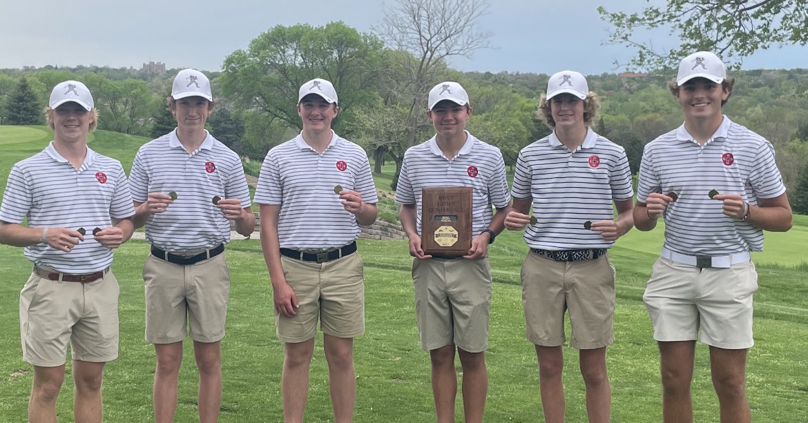 The Knights are your RCC champions! 

Jake Goertz    79 🥈 T-2nd 
Jack Huber     82 🏅 5th
Ben Harris      82 🏅 6th
Hunter Miller 84 🏅 7th

That is the third RCC championship for this group of seniors. 

<a href="/MtMichaelAD/">MM Sports&Activities</a> <a href="/Mount_Michael/">Mount Michael</a>