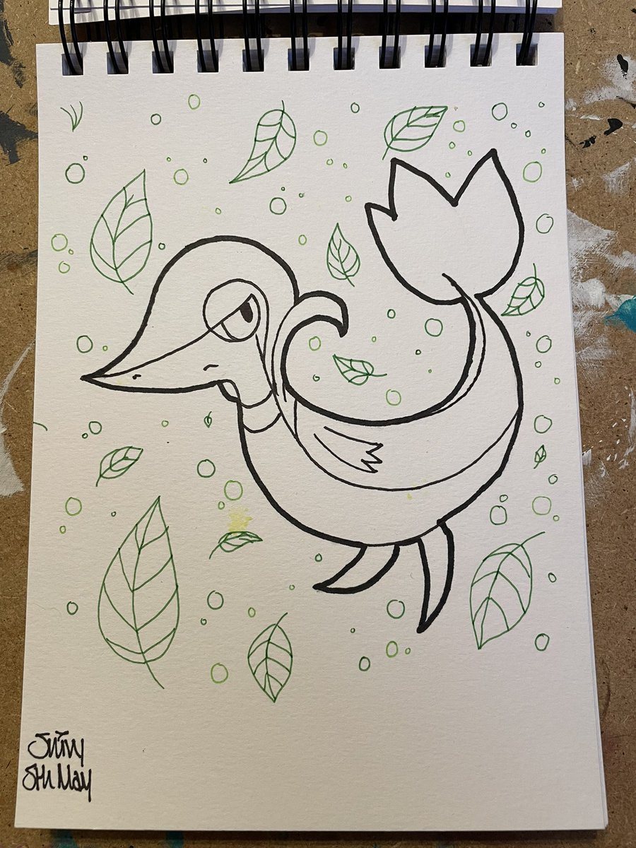5th May - Snivy
.
#pokemon #snivy #ink