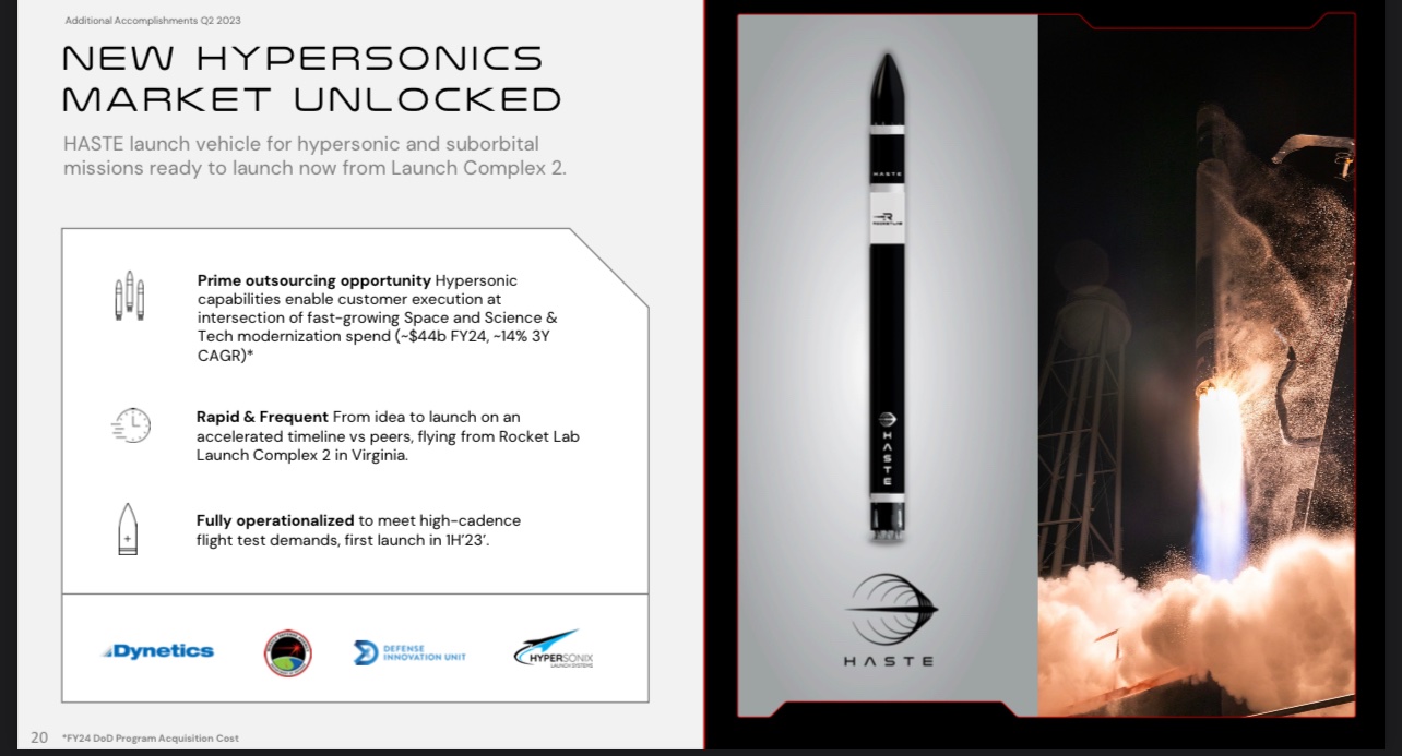 Rocket Lab lanzará HASTE por primera vez • Lanzamientos Espaciales