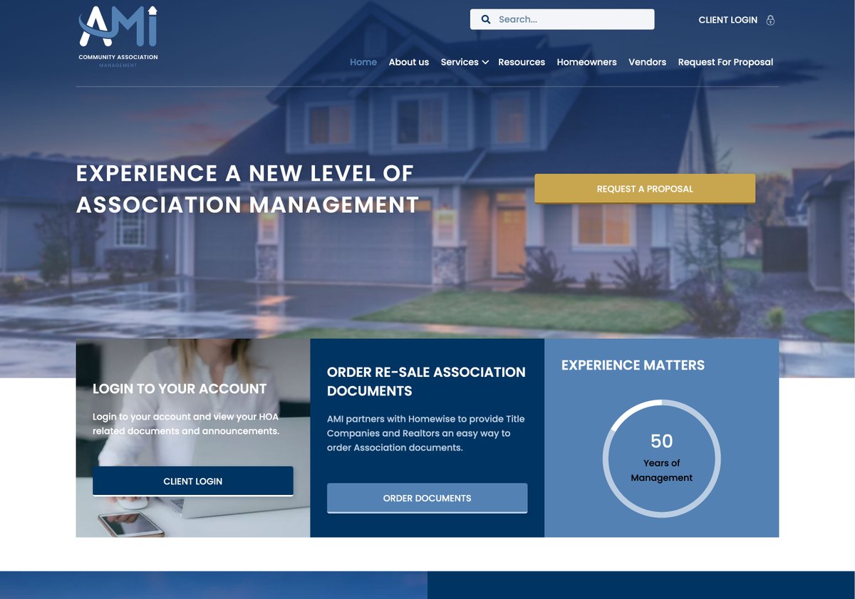 McCawMedia's tweet photo. We are excited to share the latest website build at Melinda McCaw Media for Advanced Management! Check out their new website at https://t.co/5fty4gZJJZ to learn more about the services they provide. @AMI_HOAManage #webdevelopment #wordpressdesign https://t.co/d9jbG3L0aQ