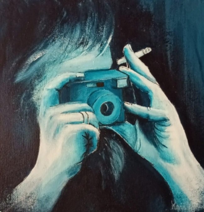 Schilderij van Bart gemaakt door nicht Karin
@karinwjwink