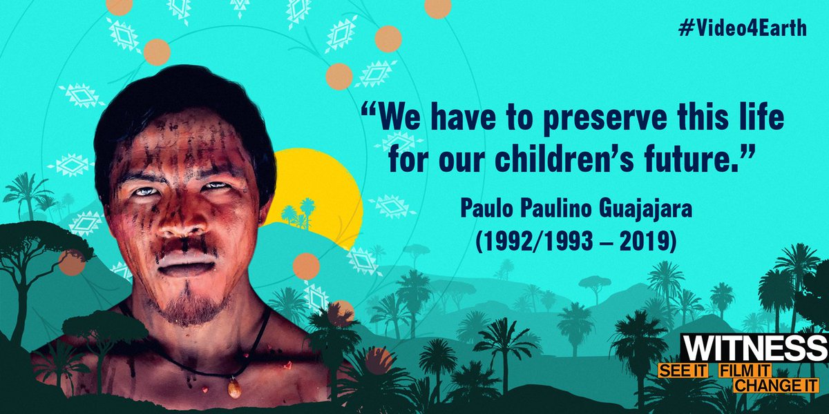 Paulo Paulino Guajajara (1992/1993-2019) was a Brazillian from Araribóia #Indigenous Land. He was a vocal advocate for the protection of the #Amazon rainforest & worked as a forest guardian to prevent #IllegalLogging in his community's territory.