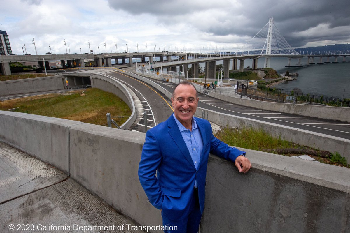 Tony_ACTC's tweet photo. Honored to celebrate the opening of the new Southgate Rd. Realignment Project on the Bay Bridge E. Span bike/pedestrian ramp-extension with local leaders that will provide more access to Yerba Buena/Treasure Islands helping expand travel options &amp; improving #safety for all users. https://t.co/4Z2i7s7BWp