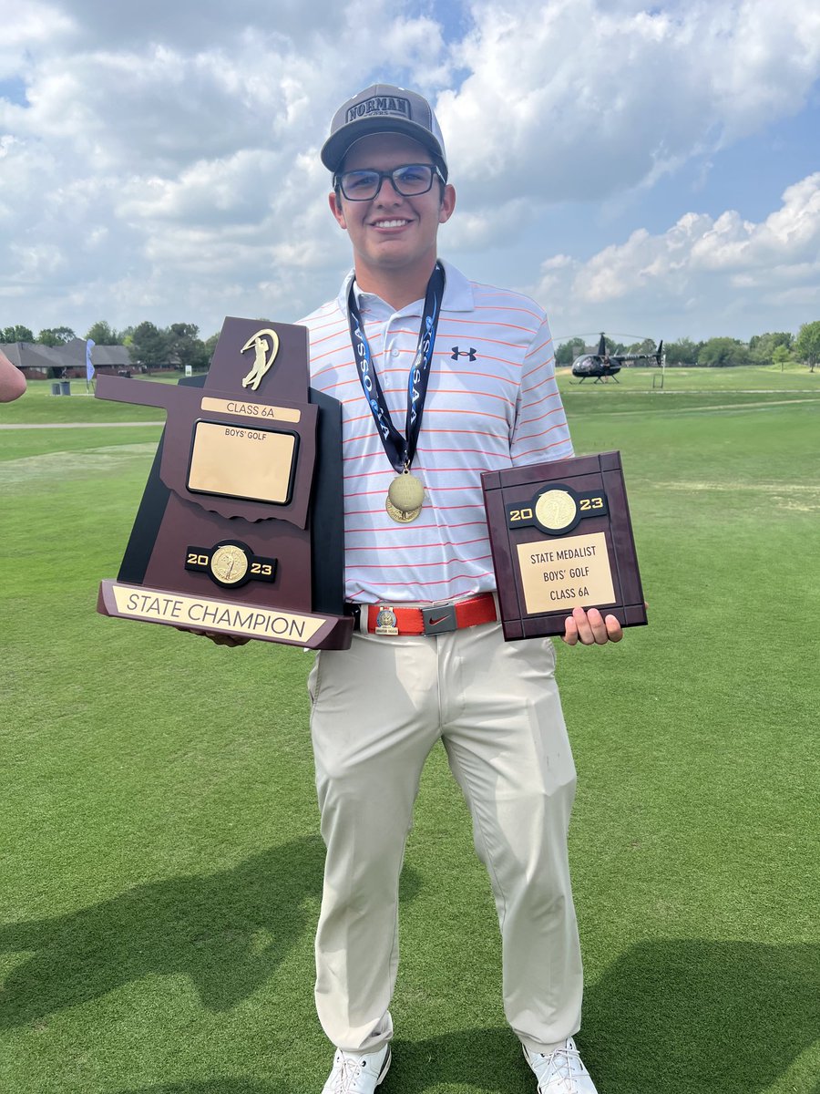 Congratulations to Norman Tiger golfer Sebastian Salazar!

2023 Class 6A Boys Golf Individual State Champion!