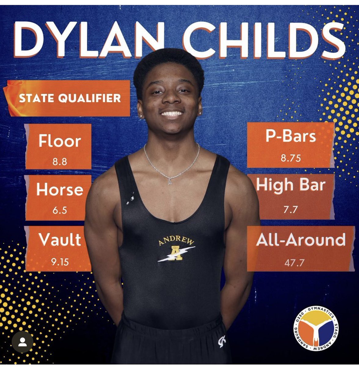 The state qualifiers from <a href="/VJAGymnastics/">D230 Gymnastics</a> 

Good luck men
<a href="/EaglesAthletics/">Sandburg Athletics</a>