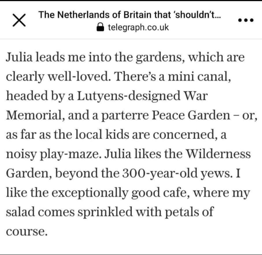 Thankyou to the <a href="/Telegraph/">The Telegraph</a> for our little mention in their article! 
💚🌿
#spaldingflowerfetival
#spaldinglincolnshire