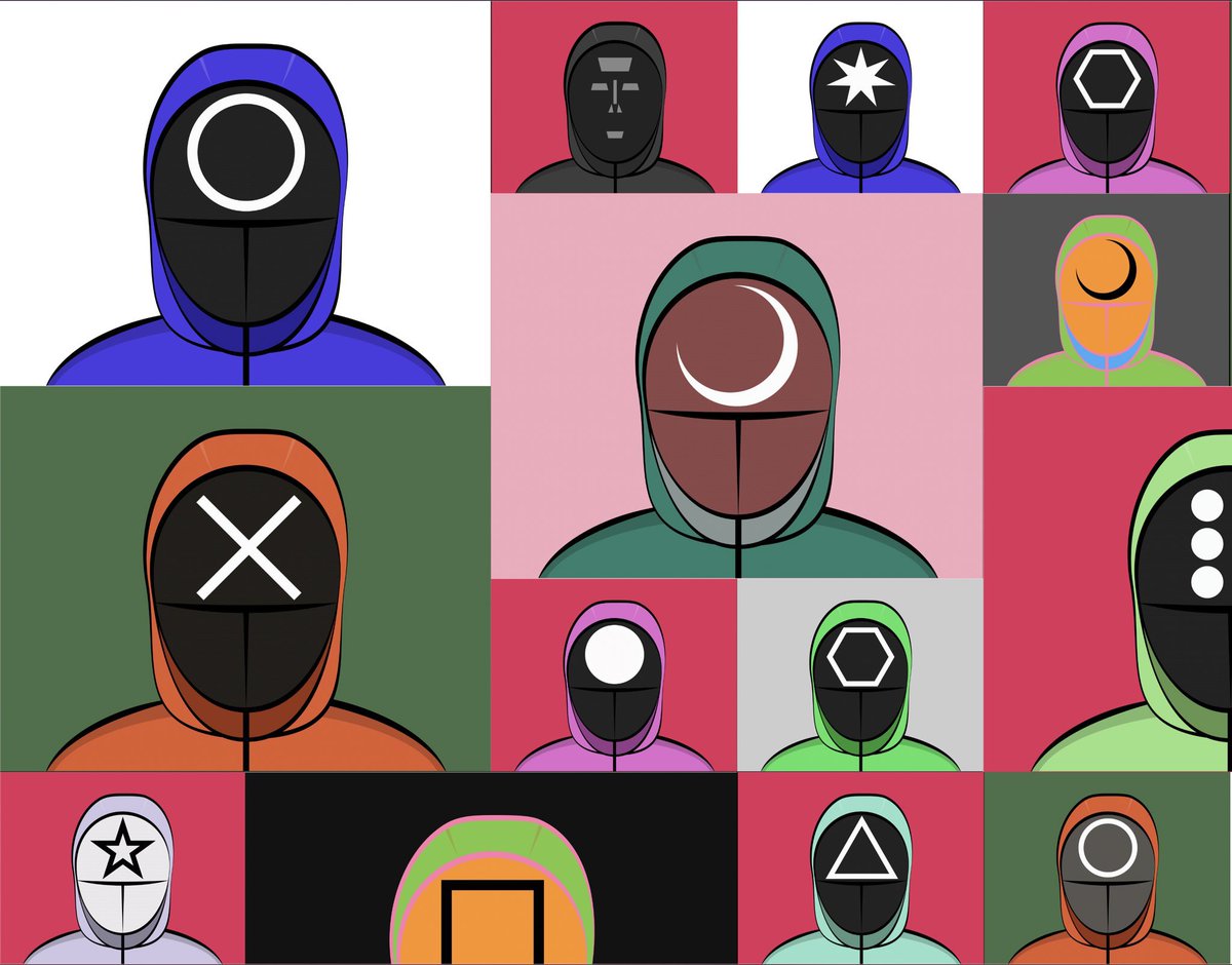 SquidGameGuards's tweet photo. Which one is your favorite ⏹️⏺️🔼 https://t.co/wZ6zZWzCS1