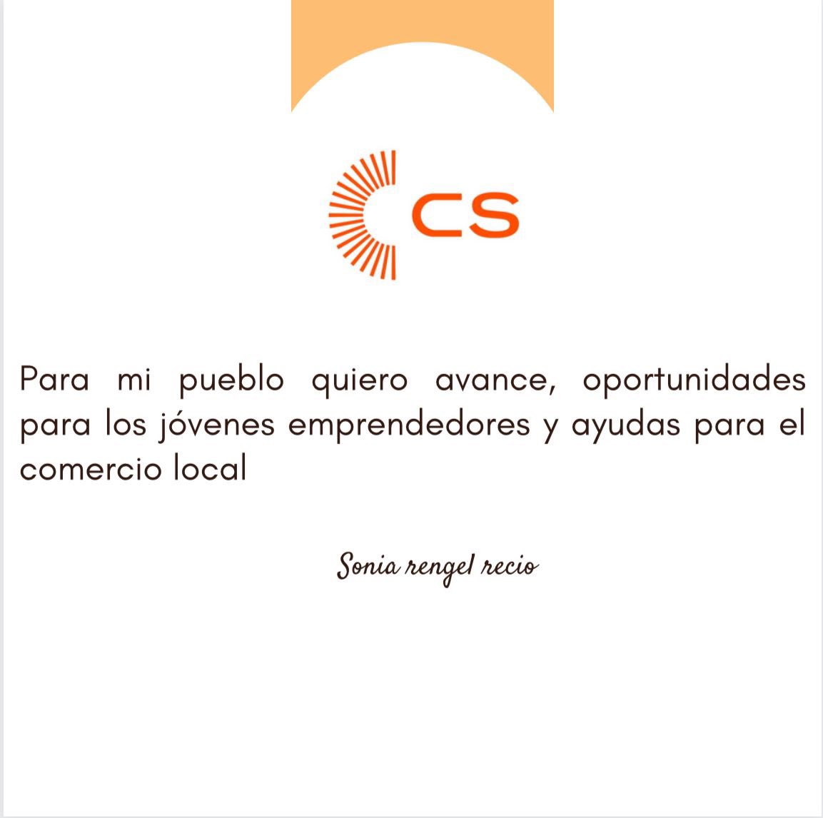 Cs_Alora's tweet photo. PRESENTACIÓN DE CANDIDATOS | Seguimos con nuestra número 7 Sonia Rengel Recio https://t.co/aihxhtraRM