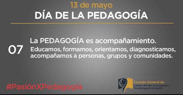 ProColPedMadrid's tweet photo. Unos días para celebrar nuestro día!! #pasionxpedagogía #pedagogia #psicopedagogia #procolped https://t.co/7izjMFT6Qv