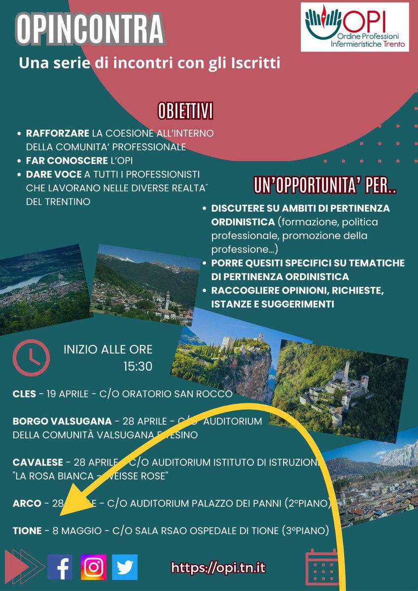 opi_tn's tweet photo. Ieri #opincontra ha fatto tappa a #Tione. Con grande soddisfazione possiamo dire che è stata un’occasione di confronto costruttivo con i colleghi presenti, dandoci l’entusiasmo nel continuare questa programmazione di eventi che avvicinano l’OPI a tutti i nostri iscritti. https://t.co/VRzYu32Yp0