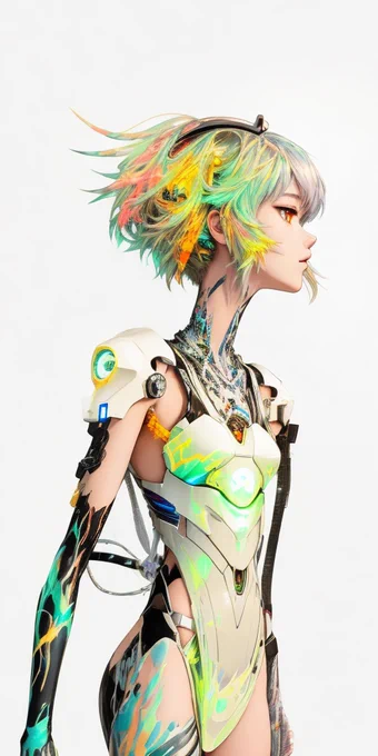 ①がオリキャラのねりん君 ②以降はねりん君を元にしたAIの画像生成 やった事は合体させる絵柄選んで数値いじって生成ボタン押したら終了1枚2分くらい これもオリジナルになるのか怖わー だから描いたって言いたくなるのね #AI絵師  にしてもエグイねりん君とねりんちゃんが出来た #イラスト