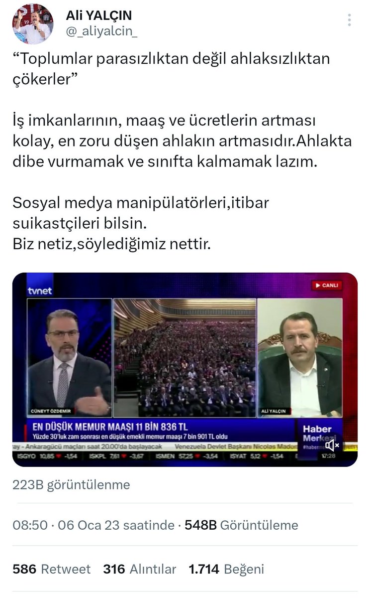Bize ahlak dersi vereceğine elinin altında uygulama vardır <a href="/_aliyalcin_/">Ali YALÇIN</a> kira fiyatlarından damı haberin yok.Aldigimjz maaş kiraya yetmiyor nasıl olacak.Buyuksehir ve tatil yörelerinde çalışan sabit gelirliler olarak BİTTİK bitirdin bizi Emeğinle GURUR duy  #MemurHesapSoracak