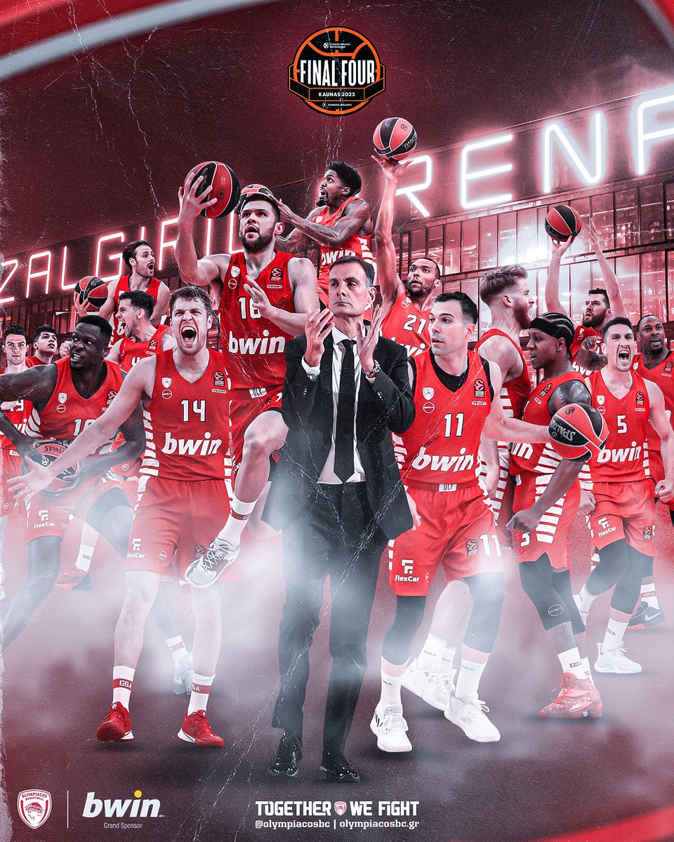 Olympiacos_BC's tweet photo. 𝐖𝐞 𝐝𝐢𝐝 𝐢𝐭 𝐚𝐠𝐚𝐢𝐧!
Kaunas here we come!!!
#WeAreOlympiacos #TogetherWeFight #OlympiacosBC #F4Glory https://t.co/BFaKMn7qIb