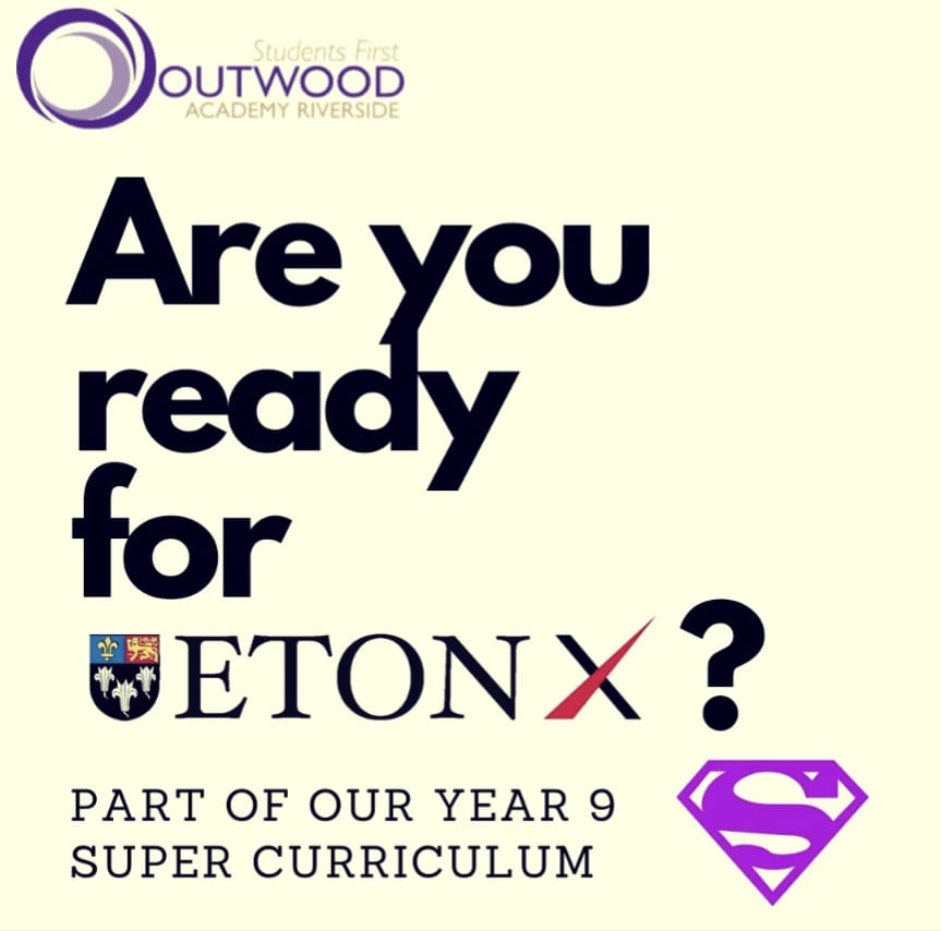 Eton X, part of our Year 9 Super Curriculum, starts Wednesday May 17th. Are you ready to super-charge your learning? #supercurriculum #etonx #beatyesterday