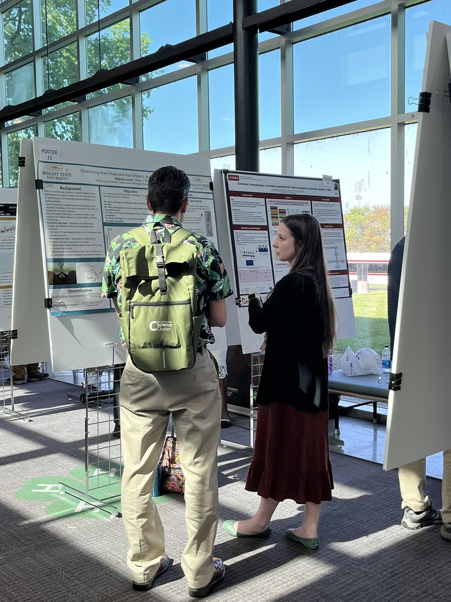 Dr Megan RĂșa (@megrua) on Twitter photo Show time! #RuaLab PhD student <a href="/madegreene/">Madeline Greene</a> did an excellent job today sharing her poster on her work examining the role of root traits for structuring the microbiome <a href="/OSUmicrobiome/">OSU Center of Microbiome Science</a> Midwest Microbiome Symposium today! Show time! #RuaLab PhD student <a href="/madegreene/">Madeline Greene</a> did an excellent job today sharing her poster on her work examining the role of root traits for structuring the microbiome <a href="/OSUmicrobiome/">OSU Center of Microbiome Science</a> Midwest Microbiome Symposium today!