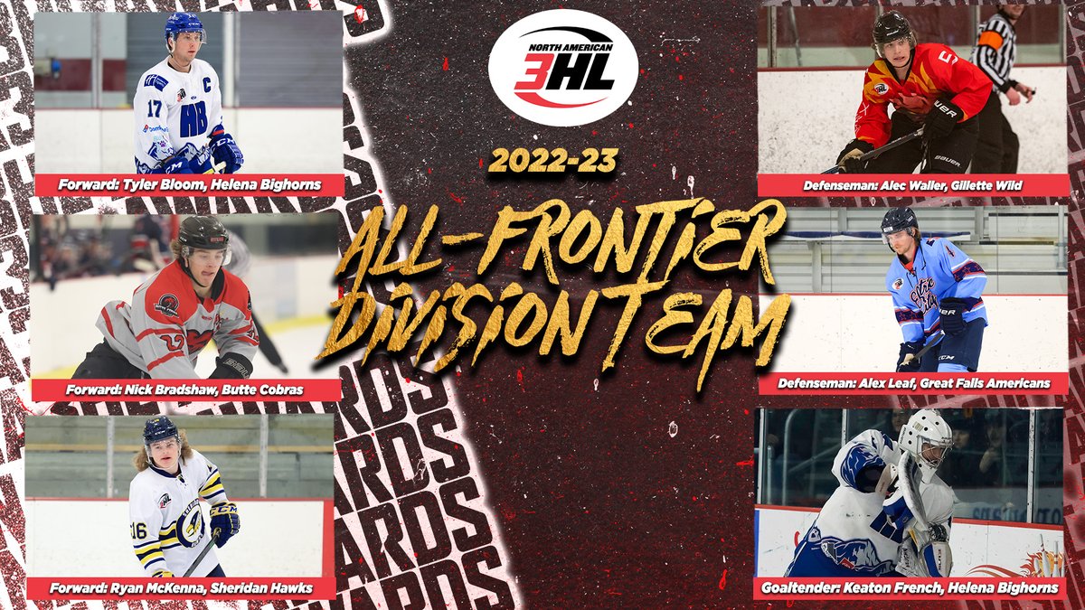 NA3HL's tweet photo. #NA3HL announces 2022-23 All-Frontier Division Team and Awards. https://t.co/61rtNfEIQC https://t.co/KQ3sLPc4UP