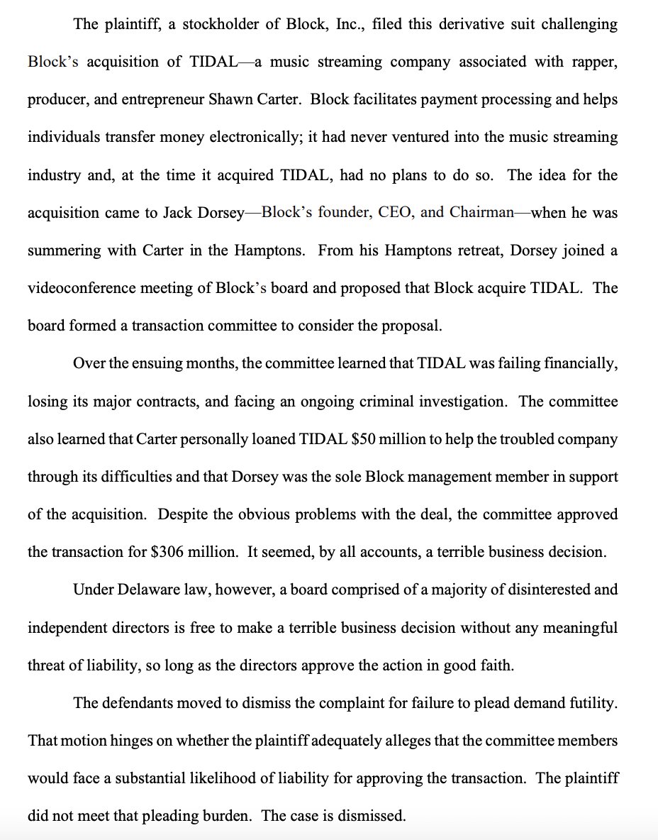 pitdesi's tweet photo. Block acquiring Tidal made no sense to me; turns out nobody at Block other than @jack wanted it; He was doing his buddy Jay-Z a favor (at Stockholder expense)

The memo is FANTASTIC and worth a read to see how an "all-star company" REALLY operates.
https://t.co/tznroN9ApP https://t.co/9HAn1gQejd