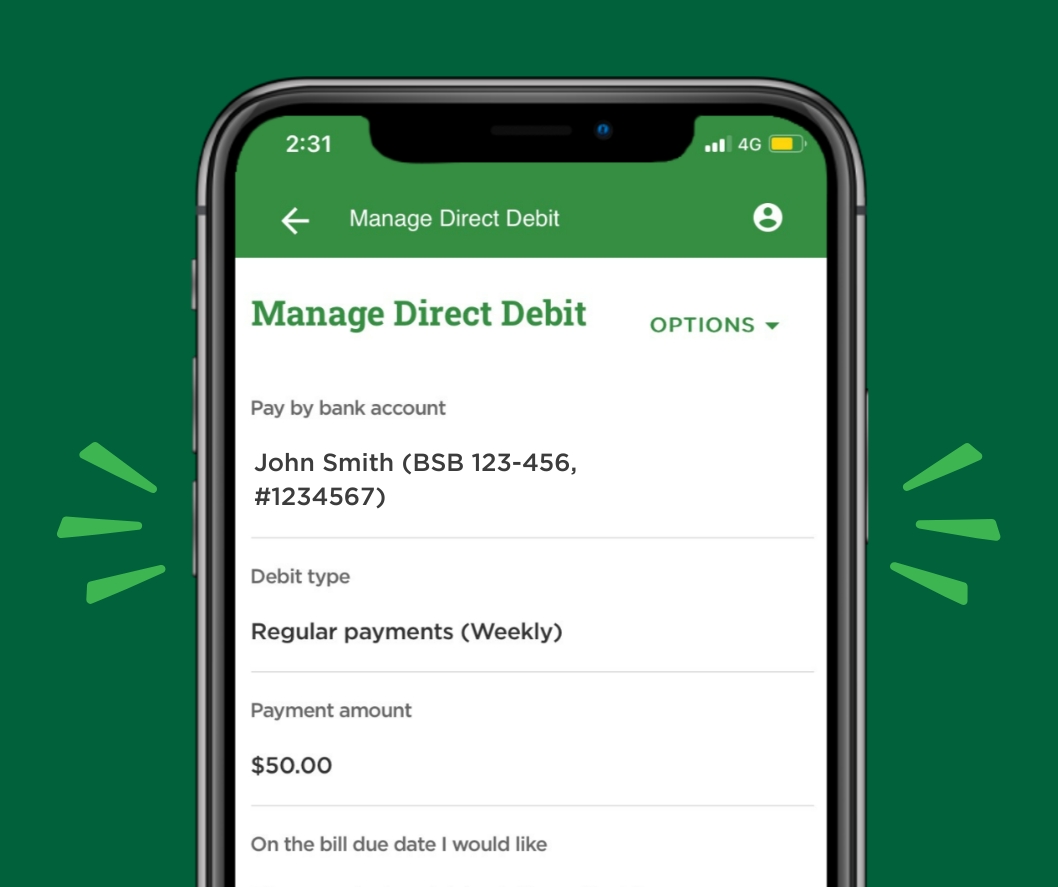 Manage your bills easier with Direct Debit. 👌🏻

It takes the work out of remembering when your bills are due, plus you can make regular weekly, fortnightly or monthly payments. 💰

To setup Direct Debit visit My Account and select "Billing and Payments" ➡ ergon.com.au/myaccount