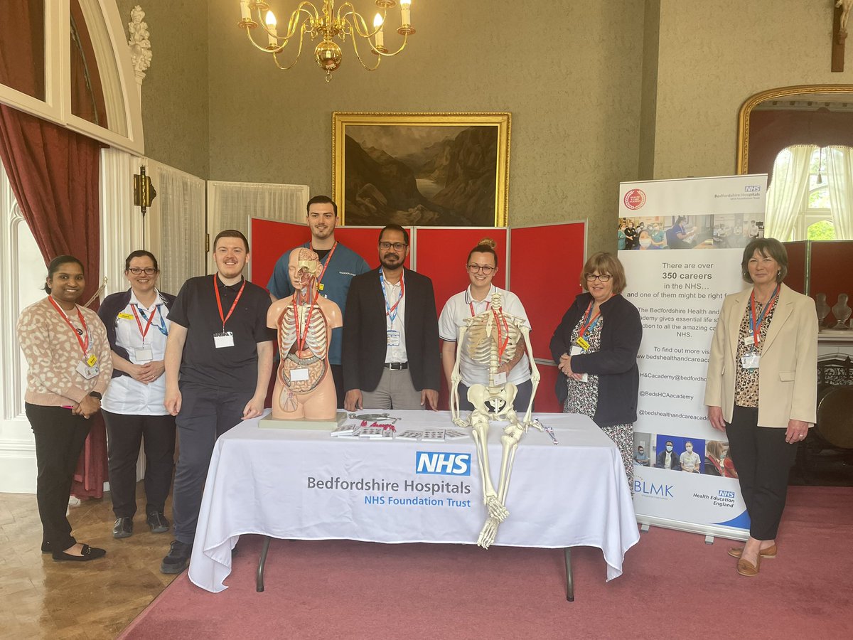 Thankful to ‘Bedfordshire Health and Care Academy’ for their invitation to reflect on my professional practise &amp; share the passion with CYP in schools to help inspire next generation in pursuing a career in health care sector.

#NHSAmbassador #SchoolCareerStall
#ChoosePaediatrics