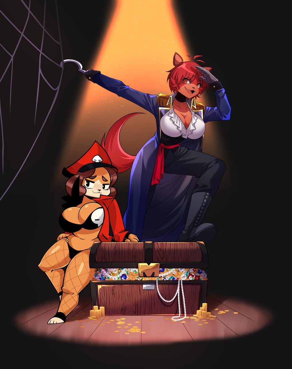 FniaSP's tweet photo. They are here for your booty!

This is fan art for a great friend of mine @MENTLE_xd ! 

#FNIA #Floppi #Mentle https://t.co/0HxpSZ30Mg