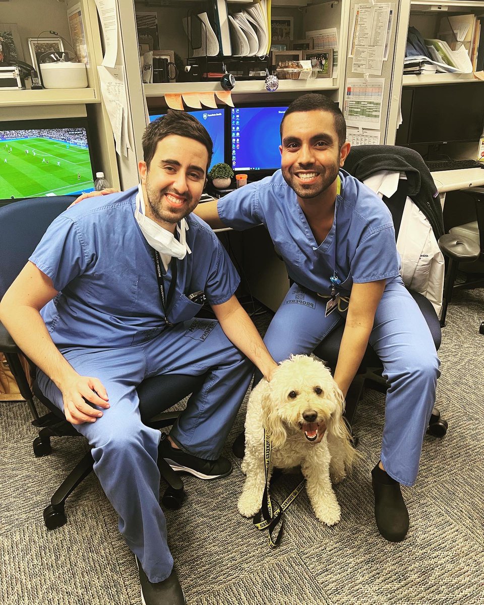 Therapy pet visits are the BEST! #urology #UroSoMe #residents