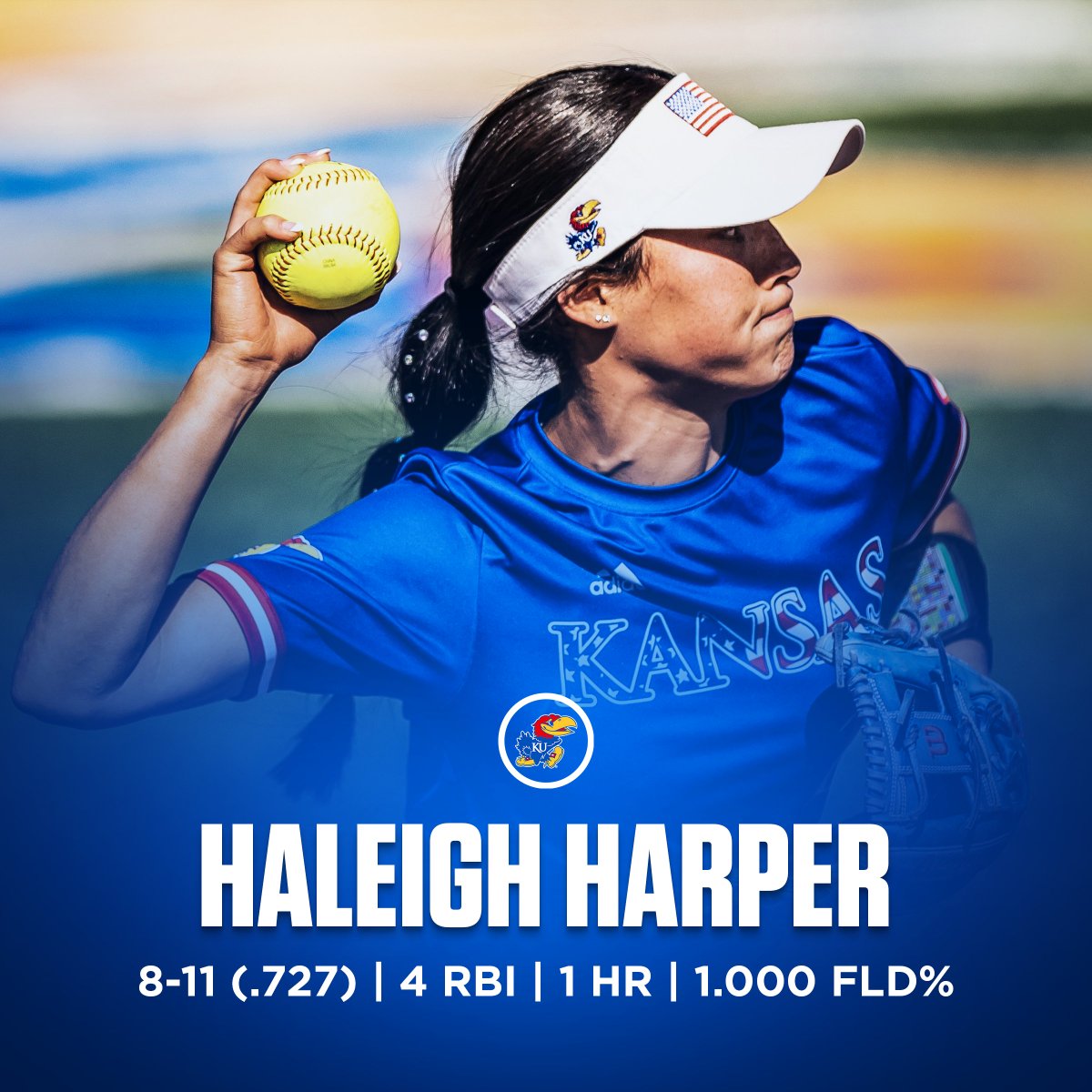 KUSoftball's tweet image. .@haleighharper3 and @Haileycripe41 went to work last week 😤