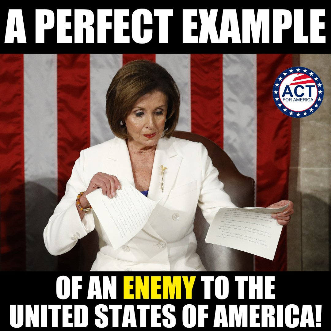 ACTforAmerica's tweet photo. Enemy of the people. https://t.co/ARFvEEtsS1