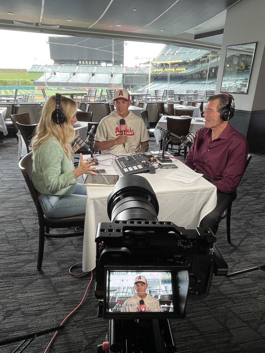EricaLWeston's tweet photo. New ep of #AngelsWeekly drops this Friday on @BallySportWest! Special guest Gio Urshela joined @Markgubicza and I. Great convo be sure to tune in! https://t.co/Y4PFlVDAWI