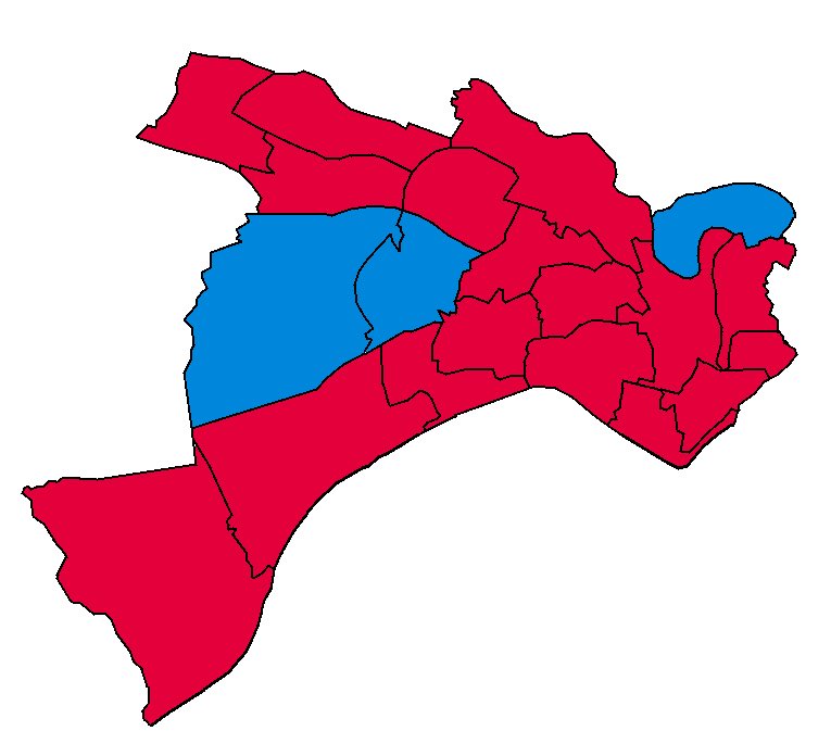 Salford City Council Election 2023

🌹 Labour/Labour Co-Op - 49 (-)
🌳 Conservative - 8 (-)
🔶 Liberal Democrats - 2 (-)