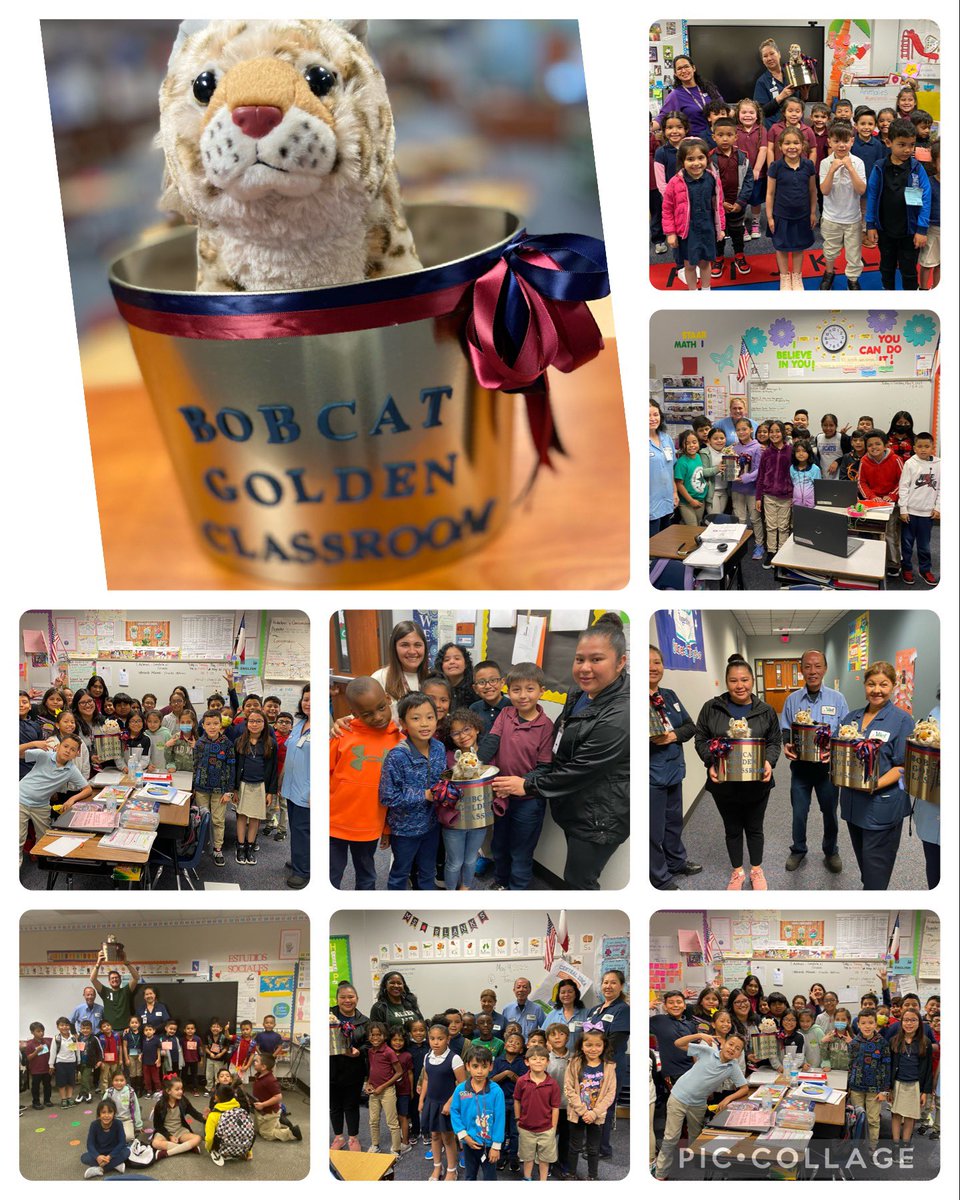 Our weekly Bobcat Golden Classroom winners for the cleanest classroom <a href="/ajbushelem/">Bush Elementary</a>! #BetterTogether