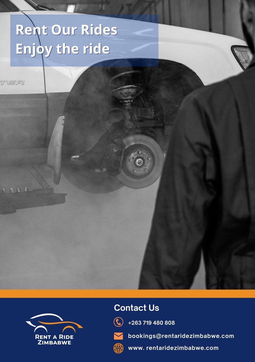 Our top-quality fully serviced vehicles are perfect for exploring the country with family and friends. With affordable rates on a wide range of vehicles. 
#Zimbabwe #Harare #Bulawayo #VictoriaFalls #ZimBho
Call or Whatsapp us +263 719 480 808
rentaridezimbabwe.com
