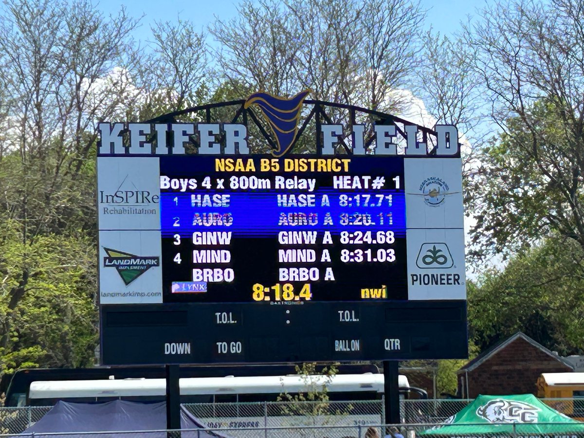 HastingsTigers's tweet photo. B-5 District Track Update

Girls 4x800 - District Champions
Shoemaker
Mick 
Beckby 
Henry-Perlich

Boys 4x800 - District Champions
Brooks 
Block 
Struss 
Chojolan

Follow - https://t.co/iyp5QJcpaU
#every1aTIGER https://t.co/jAR0A7CrtK
