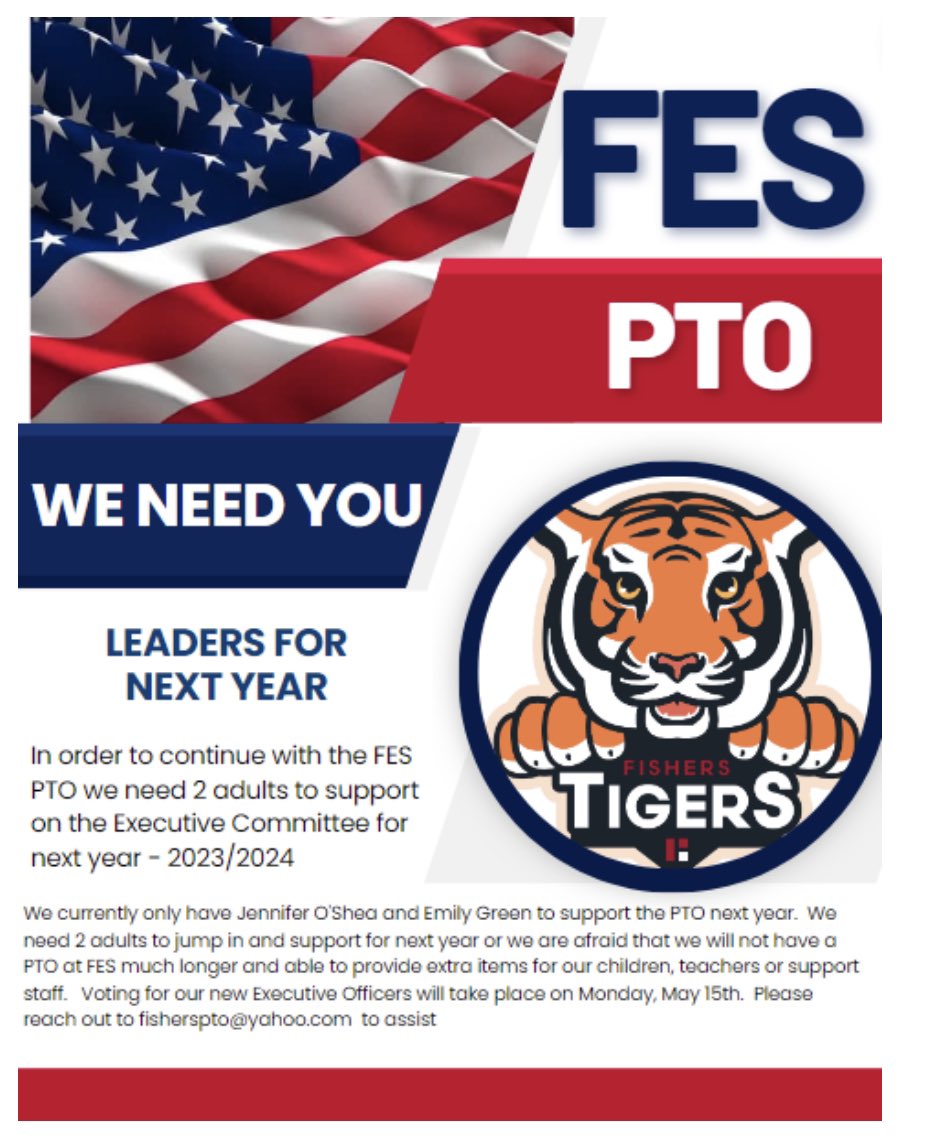 Fishers Elementary PTO (@fisherspto) on Twitter photo This where the rubber meets the road for keeping our PTO moving forward. We need you! <a href="/FESTigersHSE/">Fishers Elementary School</a> This where the rubber meets the road for keeping our PTO moving forward. We need you! <a href="/FESTigersHSE/">Fishers Elementary School</a>