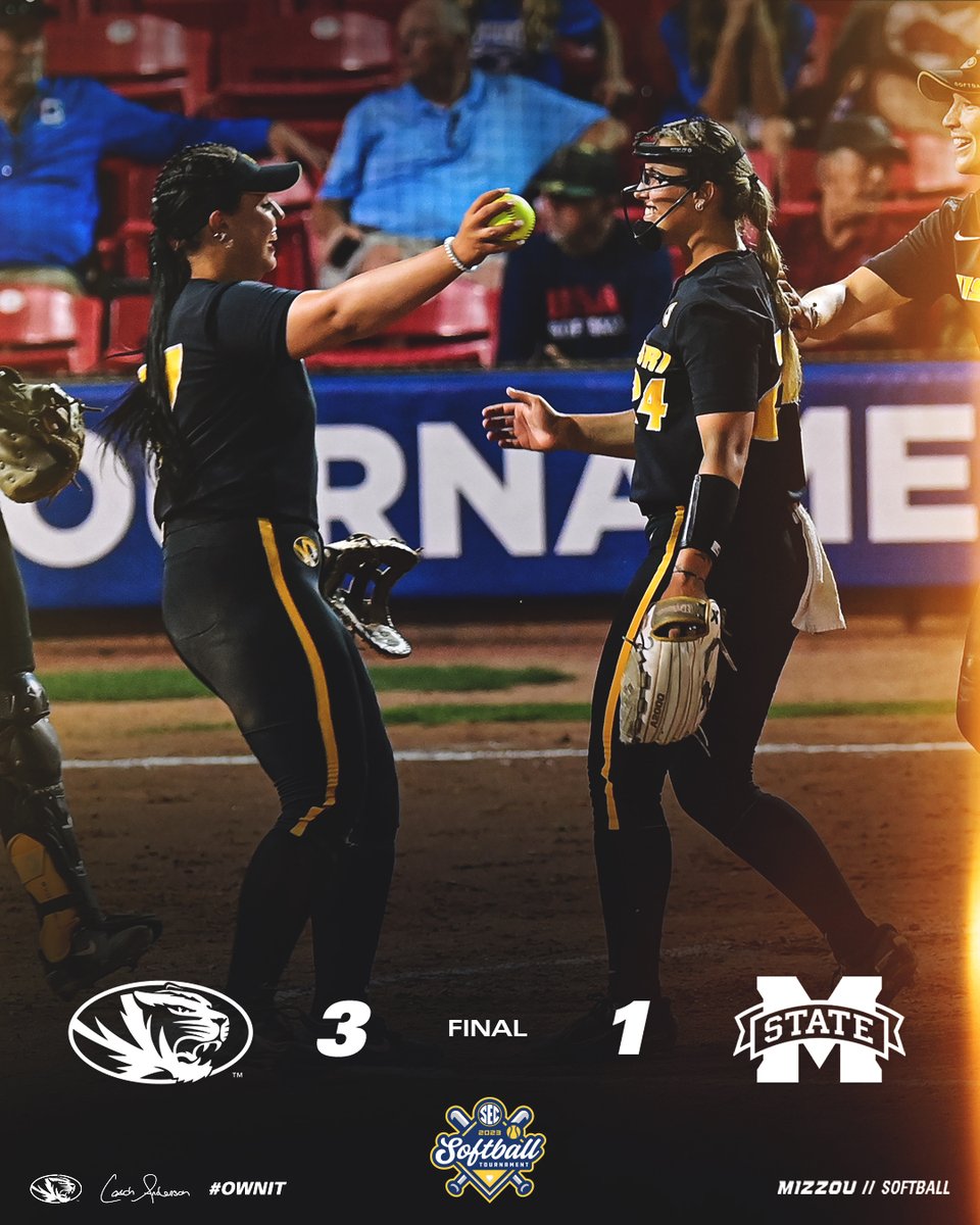 1-0 #OwnIt #MIZ 🐯🥎