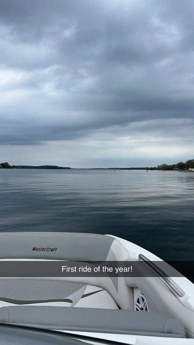 We all know our spring weather has not been ideal. Tonight is no exception…but the lake is always peaceful. #TeamSmith