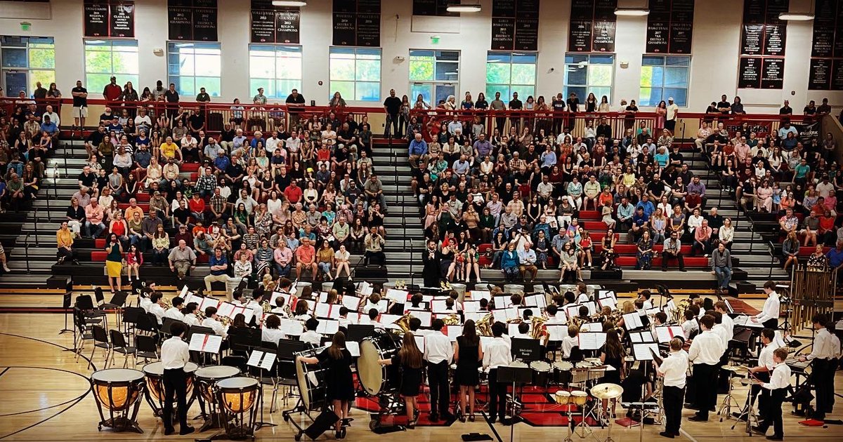 SM_Percussion's tweet photo. Middle school spring concert in our beautiful auditorium! They were so good! https://t.co/lJe5BXLOO0