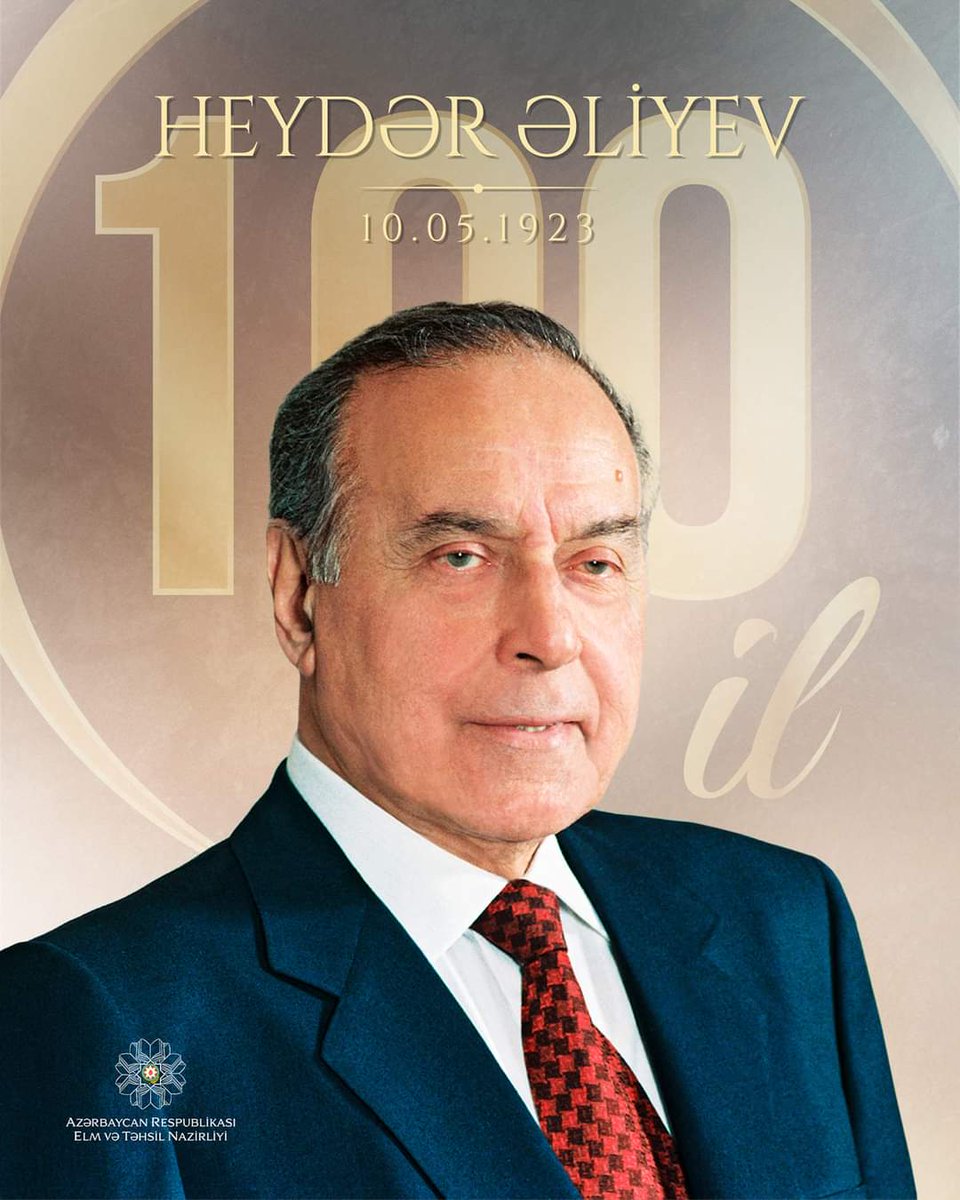 AgdamR's tweet photo. Ümummilli lideri, görkəmli siyasi və dövlət xadimi Heydər Əliyevin anadan olmasının 100 ili tamam olur!
Həyatını xalqına həsr edən ulu öndər qurdu, yaratdı, millətini müstəqilliyinə qovuşdurdu, hər birimizə vətənpərvərlik ruhunu aşıladı!
Ehtiramla anırıq 
#HeydərƏliyev100 https://t.co/c6vpDGsxpK