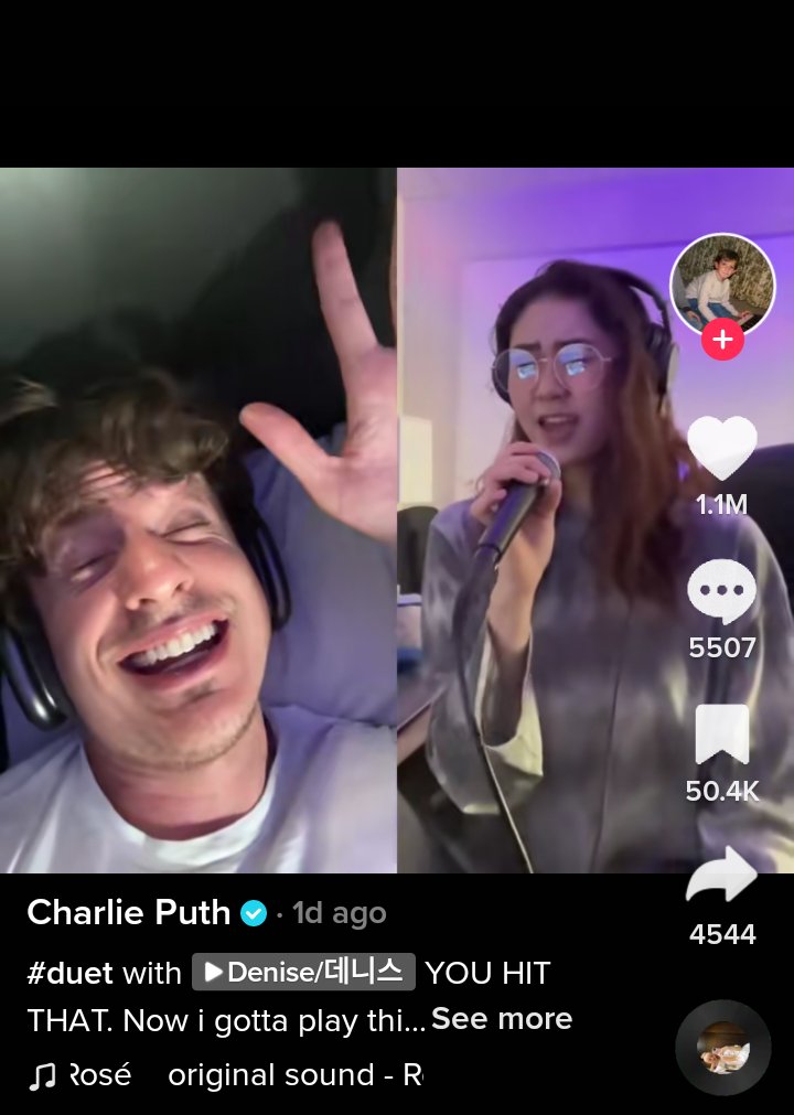 -idol ehh ini Denise ex Secret Number yg di react bang Charlie Puth? emang bagus banget sih vocalnya 💯