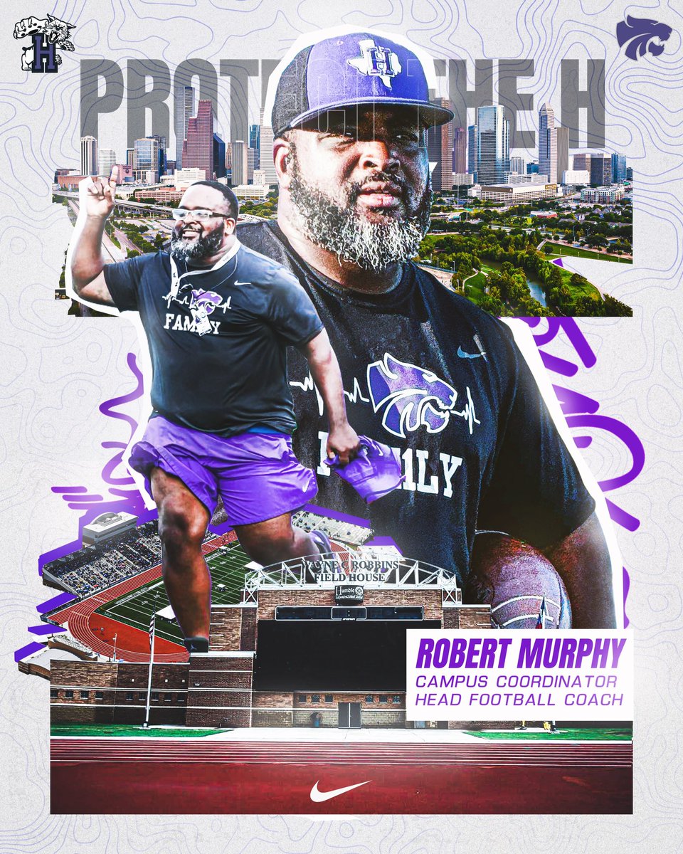 Coach_RobMurphy's tweet photo. I’m excited and pumped up about the opportunity to continue to serve this great community and school! Thank you to @HumbleISD_Ath @HumbleISD for having faith in me to lead this great program! Time to get to work! #ProtectTheH #UMW #OTA #BLEEDPURPLE #FAM1LY #HHSNEXTLEVEL https://t.co/zm4j1CJzLL