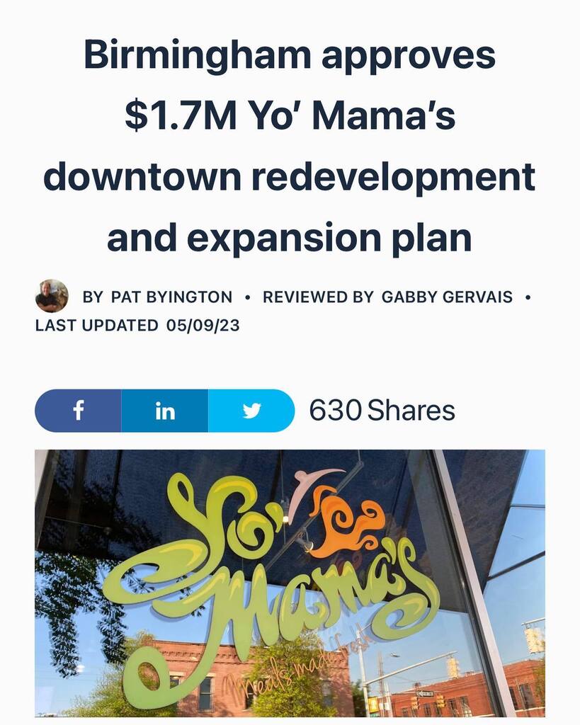 YoMamasMeals's tweet photo. Mama is OVERJOYED to be able to grow in the city she loves!! #FeedThemFresh https://t.co/yWSrnf0BUc