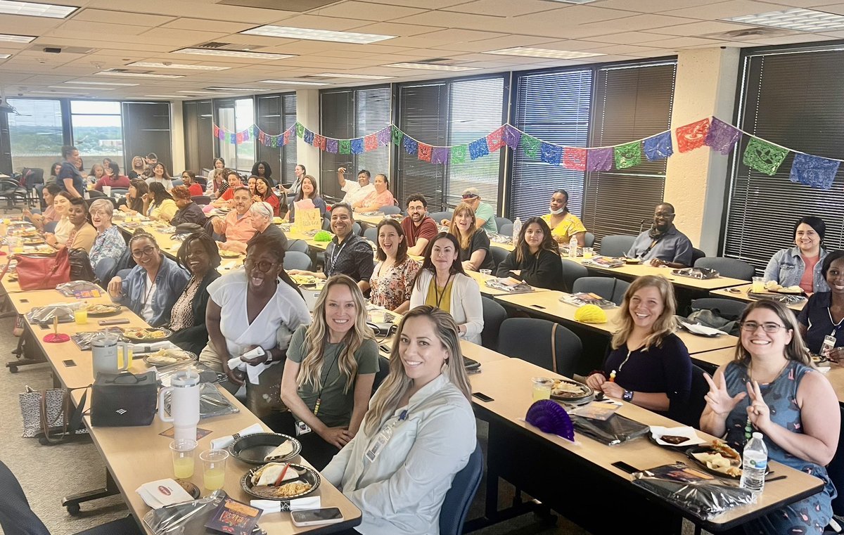 PrekIsd's tweet photo. Today we had a blast celebrating teachers and staff during our “Final Fiesta”. The mighty PreK staff received leadership and special awards while congratulating our teacher retirees for a life time and dedication to PreK students! 🙌🤍@DrElenaSHill @Mo1Ramirez @dallasschools https://t.co/CgGWEpwiUt