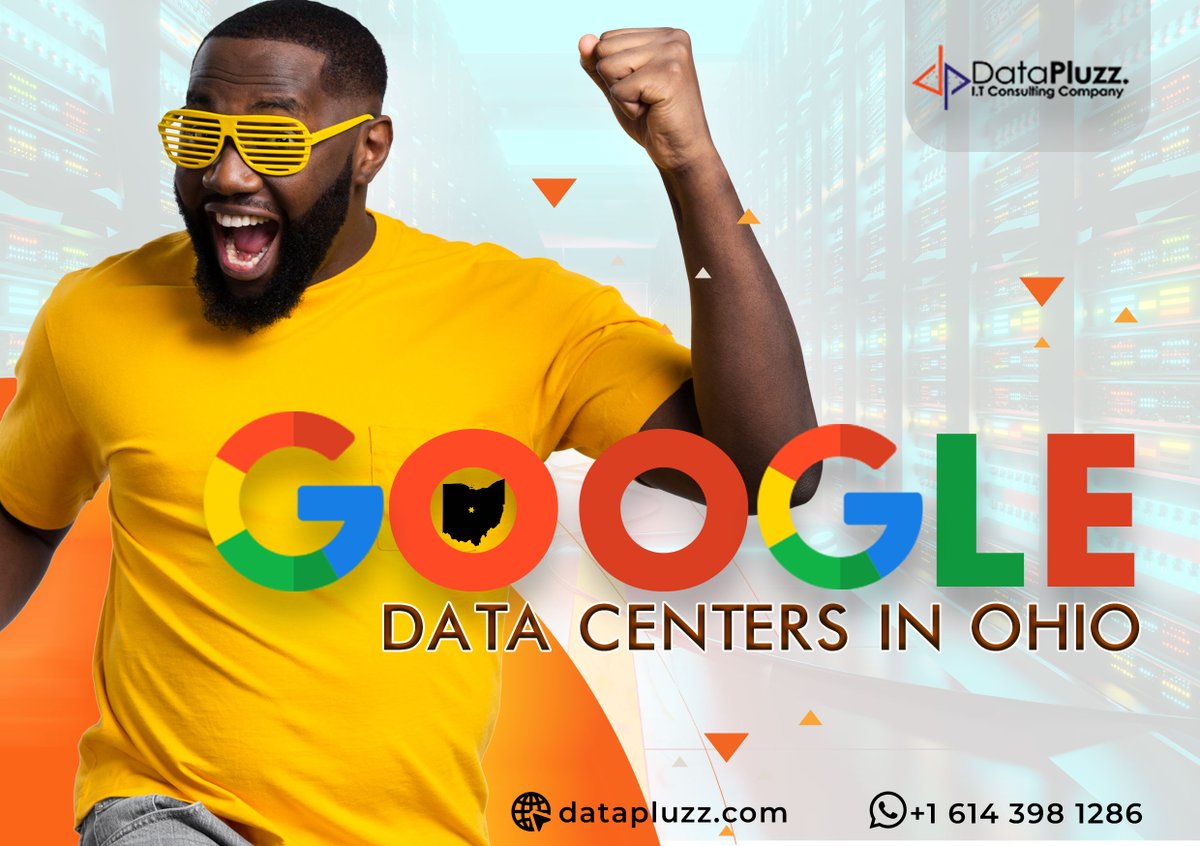 DataPluzzLLC's tweet photo. On Wednesday, May 3, 2023,@Google announced its plan to build two additional #datacenters in #Columbusohio and  #Lancaster.   

As a tech company in #Ohio,@DataPluzzLLC is excited about the news, as it will draw more investors and tech firms from around the world to the state. https://t.co/5tlX2ZeBSg